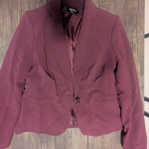 Nine West Women's Deep Red Blazer